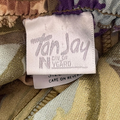 Tan Jay Nygard Womens Sz M Vintage Midi Pencil Skirt Floral