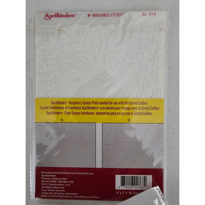 Spellbinders M-Bossabilities 3D Embossing Folder Framed Labels One