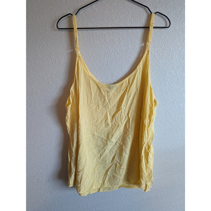 Torrid Womens Sz 3 (3X) Sapaghetti Strap Tank Top Butter Yellow