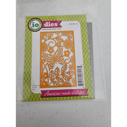 Impression Obsession Steel Craft Die Intricate Butterfly Background