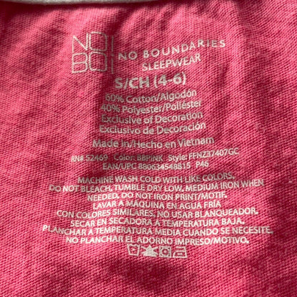 No Boundaries Womens Sz S Sleep Shirt Bright Pink Sleep it Off