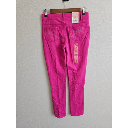 SO Girls Sz 14 Adjustable Waist Jegging Pants Pink Shimmer Sparkle