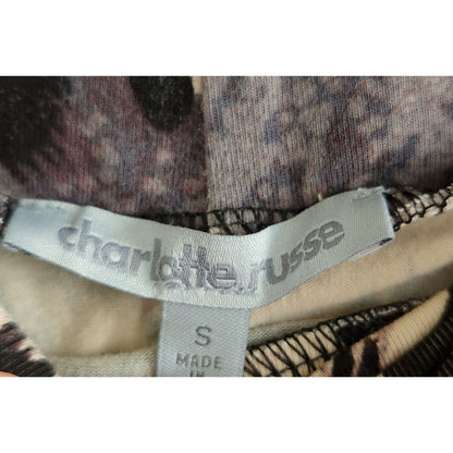 Vintage Y2K Charlotte Russe Womens Sz S Pencil Skirt Cheetah Animal print