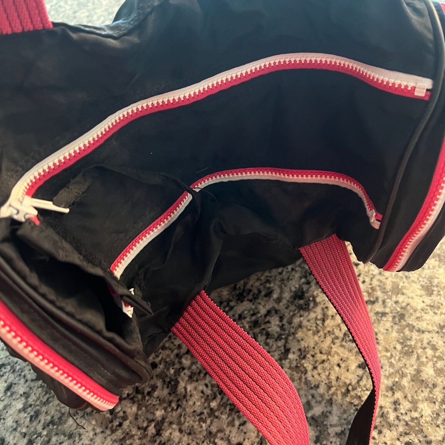 Vintage 80’s Ogio The Original Locker Gym Bag SV Black Neon Pink The Big Zip