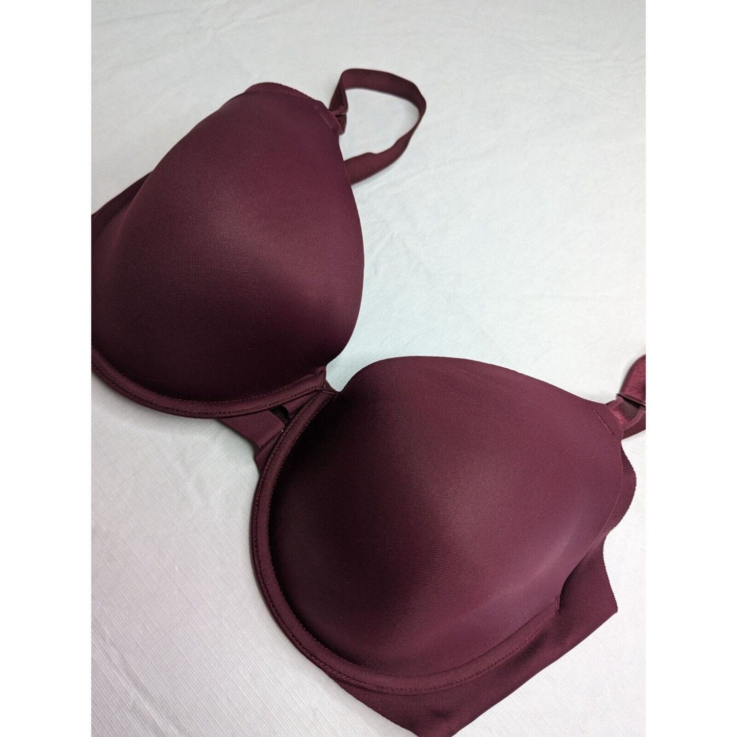 Warners Womens Sz 36DD Dark Purple Lightly Padded T Shirt Bra 01356