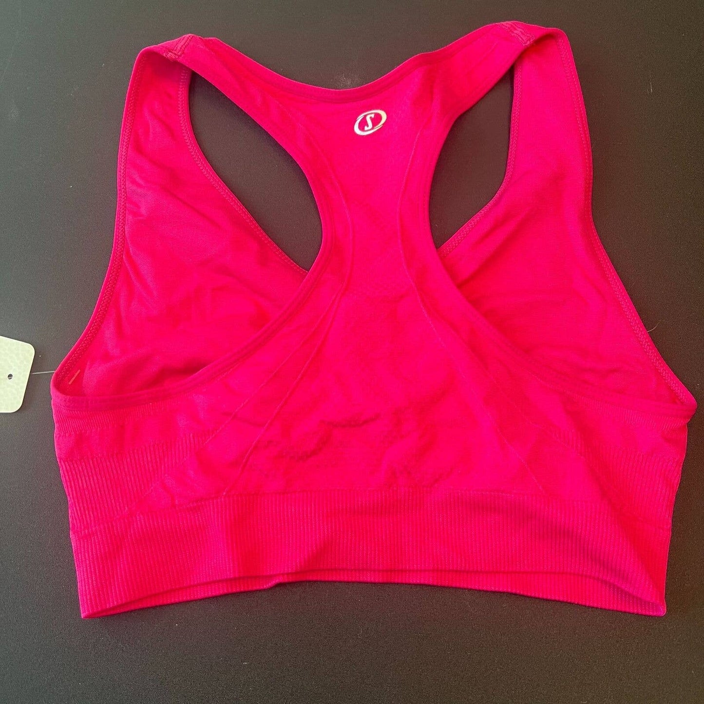 Spalding Womens Sz M Racerback Sports Bra Pink NEW