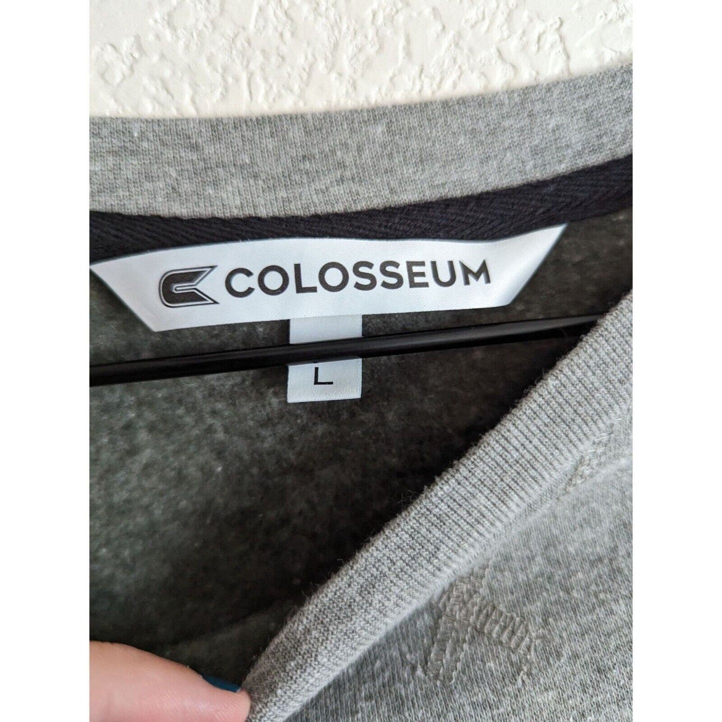 Colosseum Mens Sz L Pullover Crewneck Sweatshirt Athletic Gray