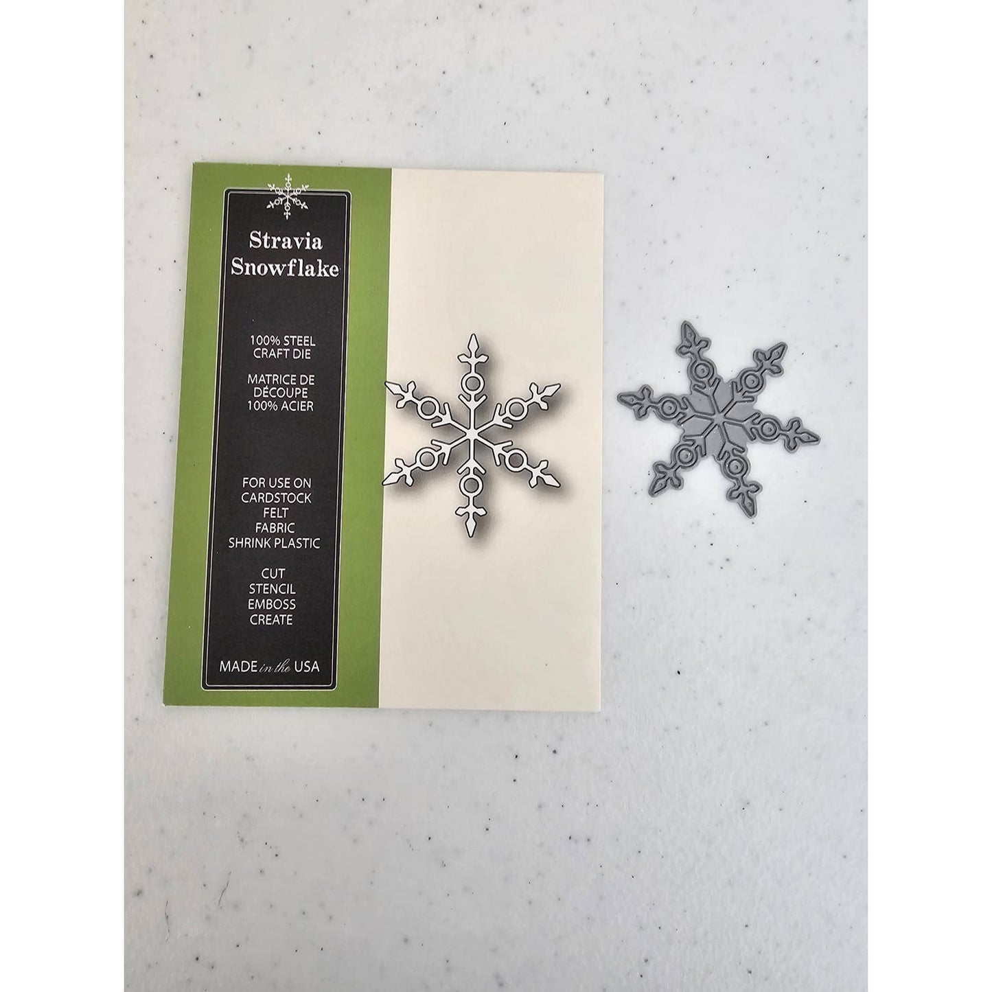 Poppy Stamps Stravia Snowflake Steel Die Style 1042 Winter Holiday