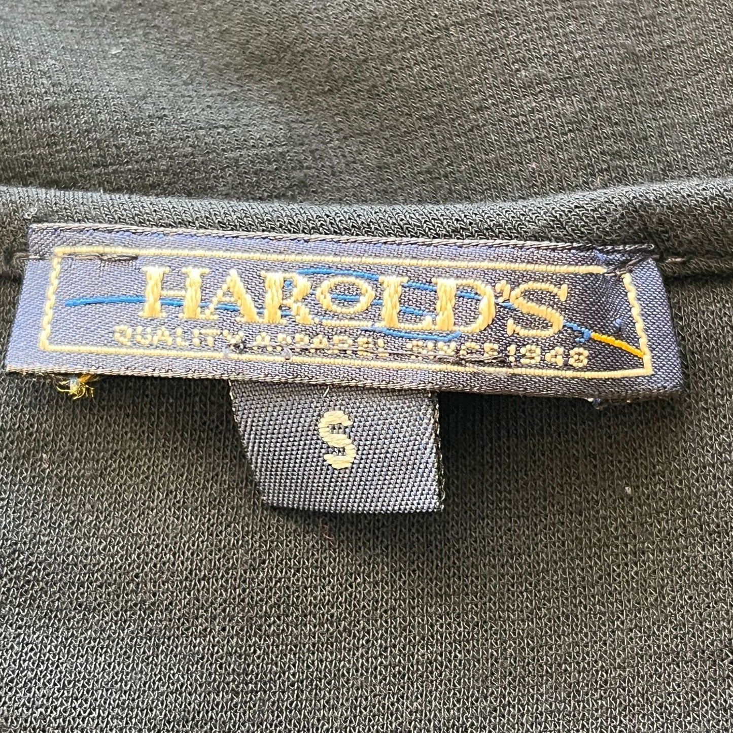 Vintage Harolds Womens Sz S Maxi Dress Solid Black Sleeveless