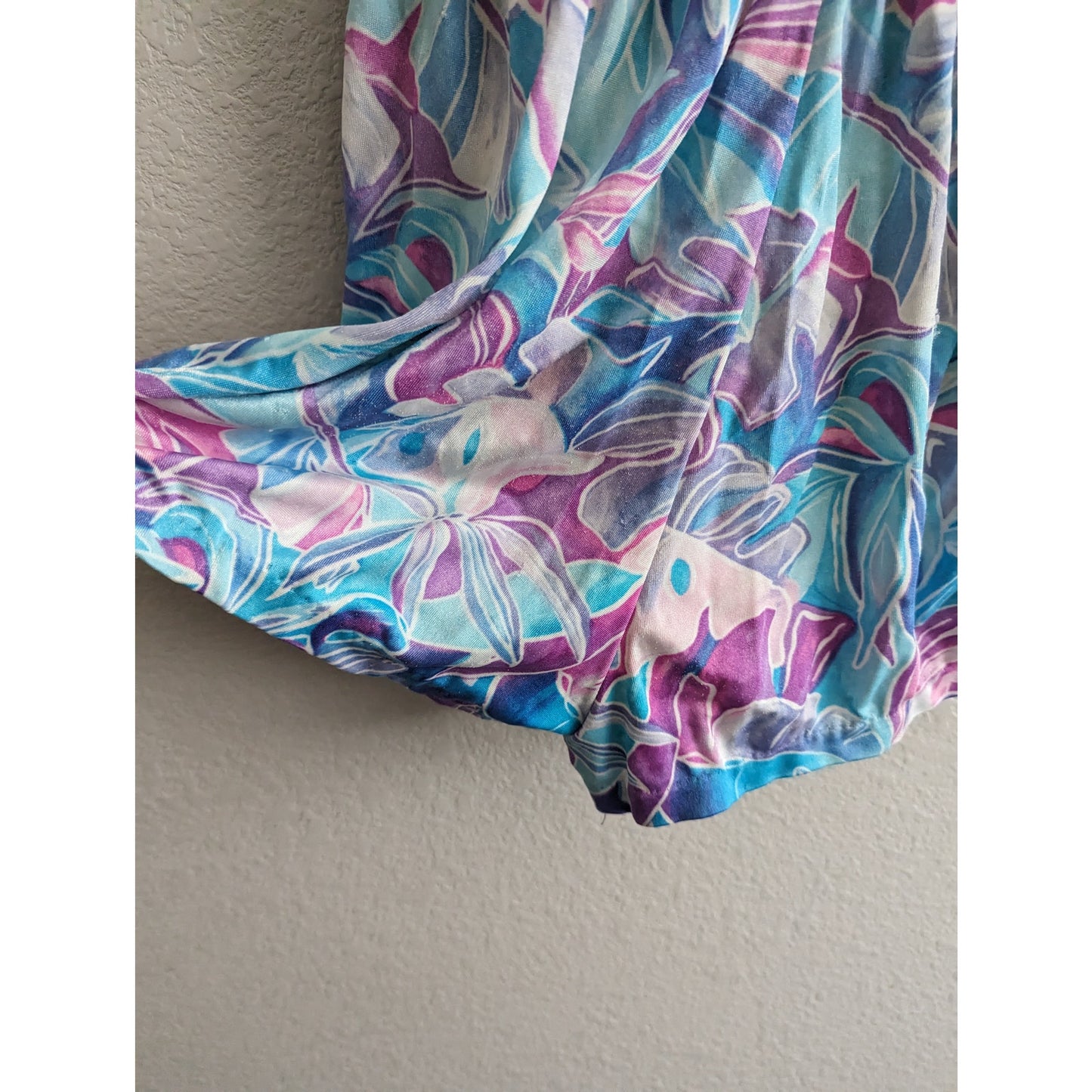 Vintage 1990s Le Cove Womens Sz 8 One Piece Swimsuit Pastel Floral