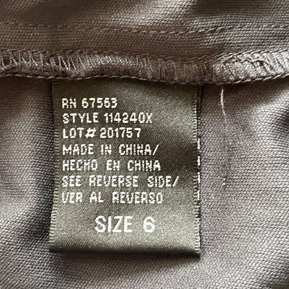 SI Fashions Womens Sz 6 Draped Little Black Dress Y2K 2000s