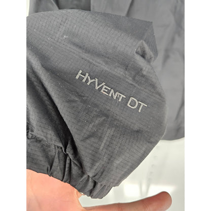 The North Face Womens Sz L Full Zip Nylon Windbreaker Jacket Black Floral