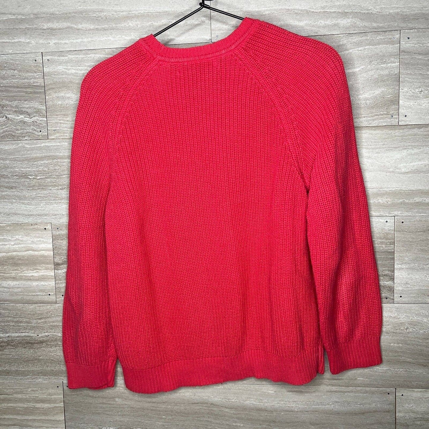 Karen Scott Womens Sz M 100% Cotton Crewneck Knit Sweater Classic