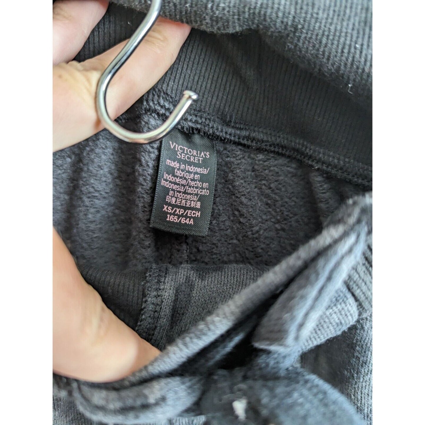 Victorias Secret Sz XS Jogger Sweatpants High Waist Leopard Print Lace Front