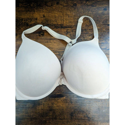 Pink by Victorias Secret Womens Sz 34DD Wear Everywhere Push Up Bra Light Beige