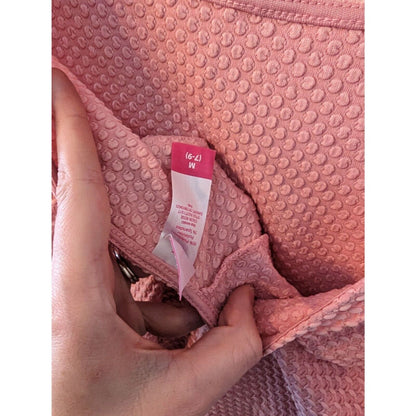 No Boundaries Juniors Sz M A Line Keyhole Back Dress Light Pink NEW