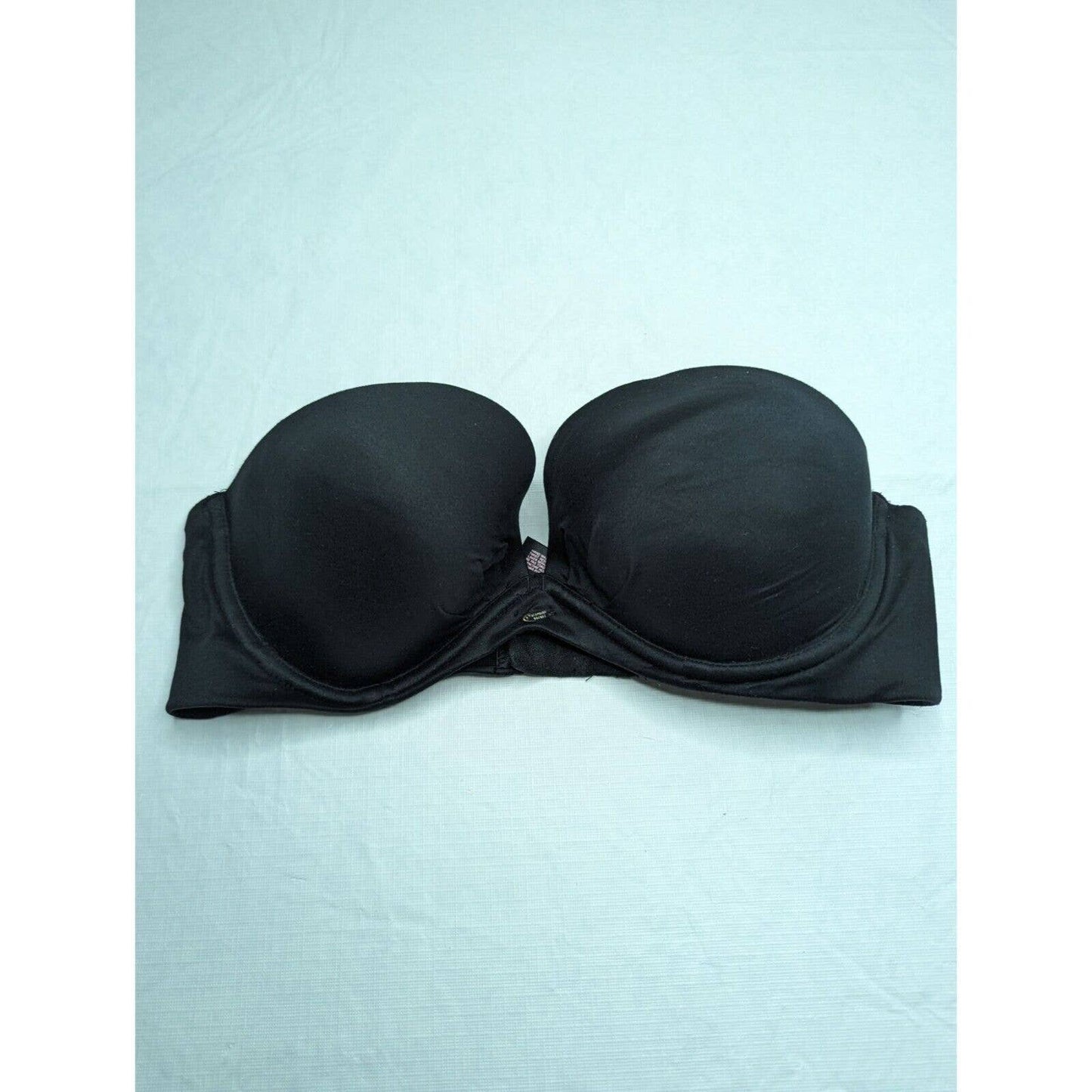 Victorias Secret Womens Sz 34C Padded Strapless Bra Solid Black