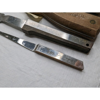 Lot of 15 Vintage Kitchen Knives Royal Saber Hollow Ground Regent Sherwood