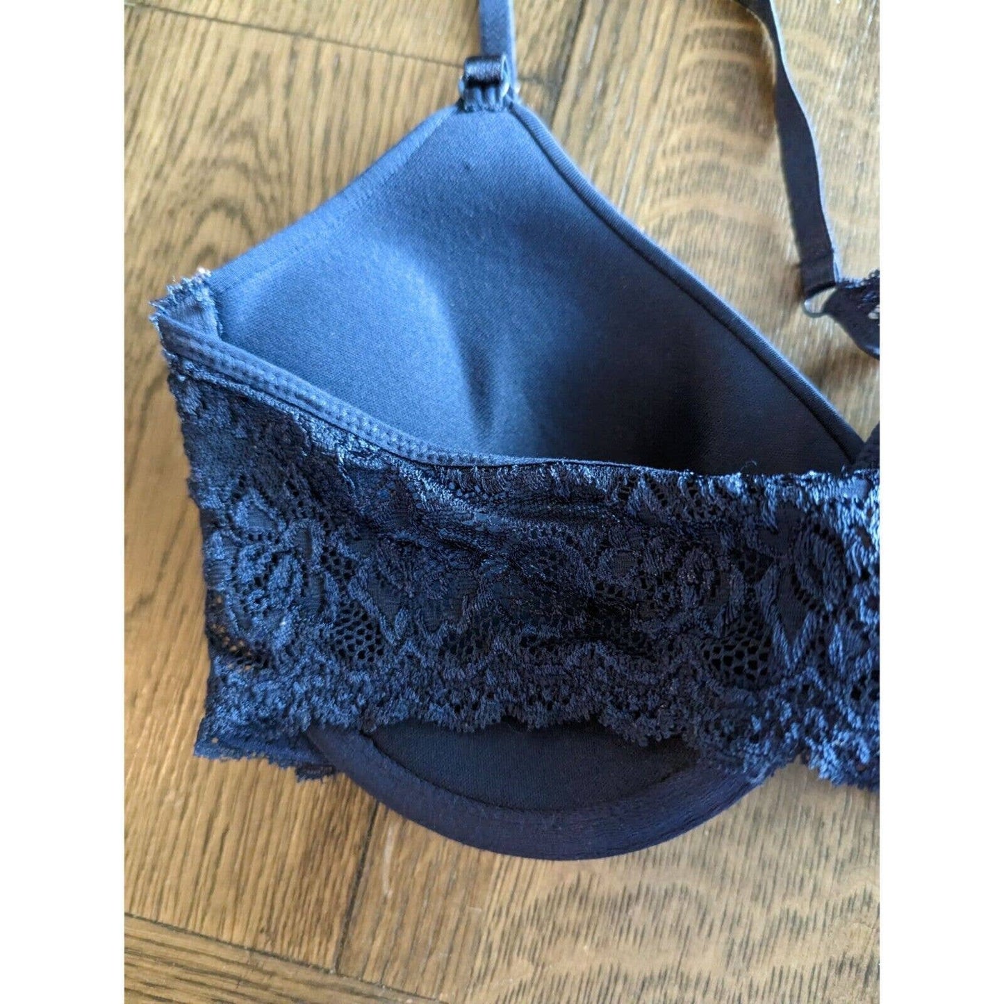 Maidenform Womens Sz 36C Dark Blue Front Clasp Bra Style 31337