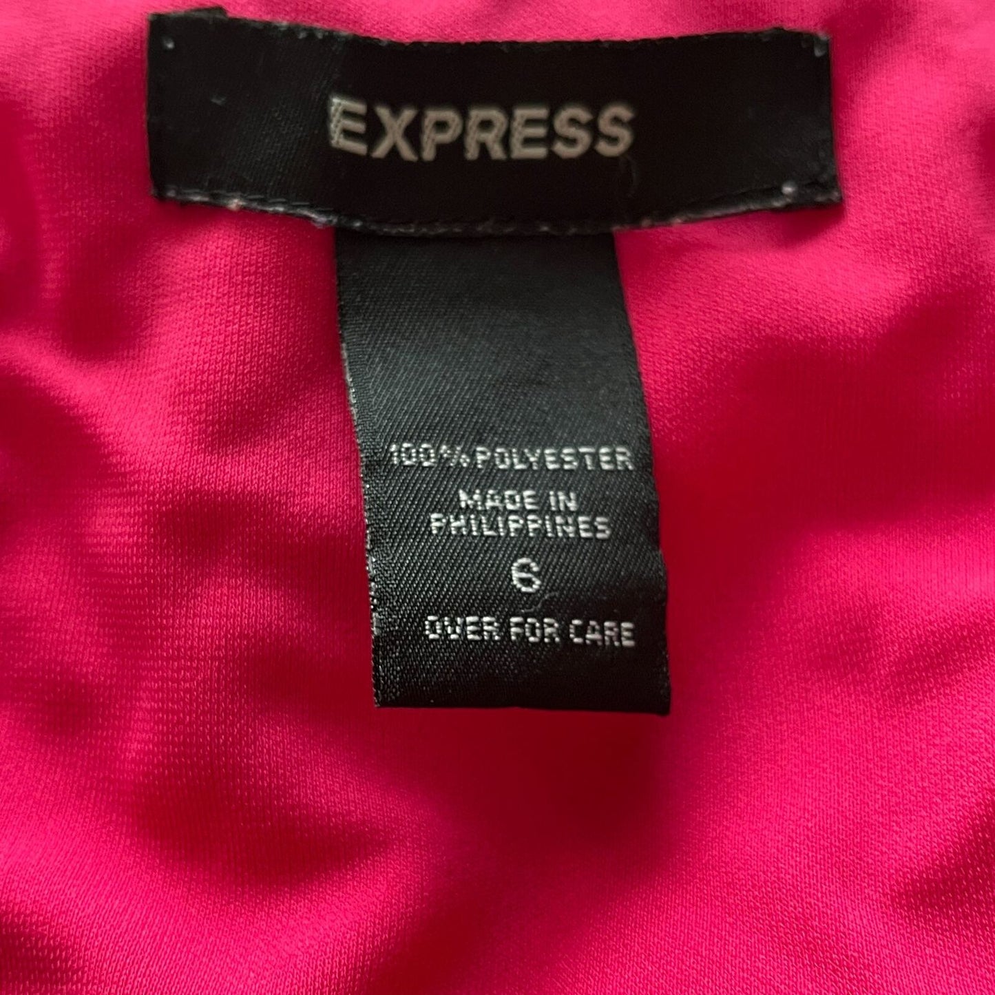 Vintage Express Womens Sz 6 Pink Sleeveless Dress Asymmetrical Hem