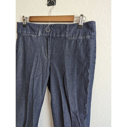 Ann Taylor Womens Sz 6 Cropped Capri length Blue Jeans Dark Wash