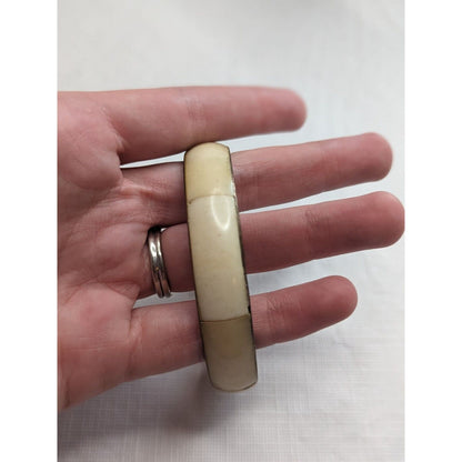Vintage 1960s Mid Century Mother of Pearl Bangle Bracelet