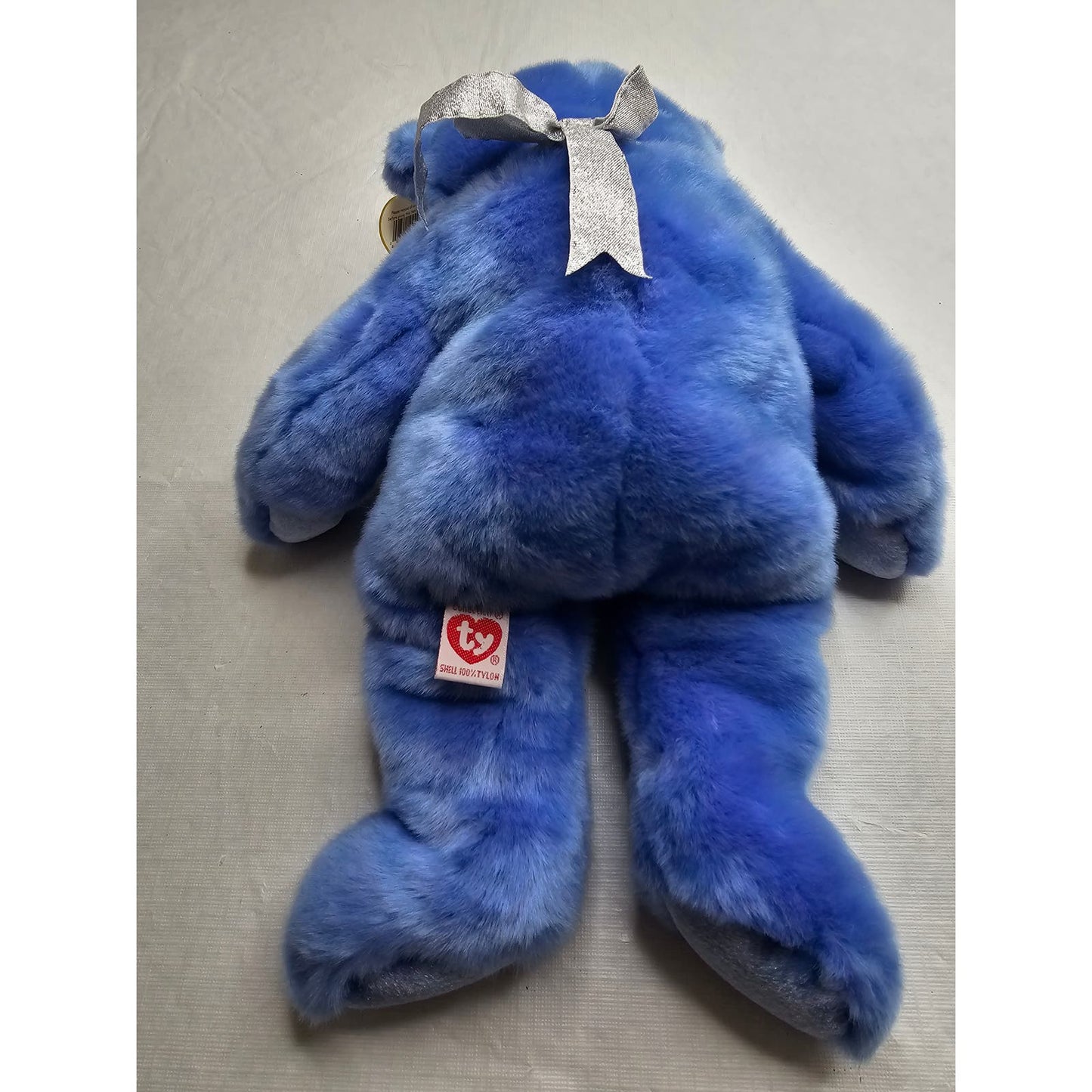 VTG 1999 Retired TY Beanie Baby Buddies 14" CLUBBY II Blue Plush Stuffed Bear