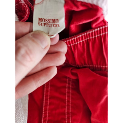 Mossimo Supply Co Mens Sz L Lined Swim Trunks Swimsuit Red