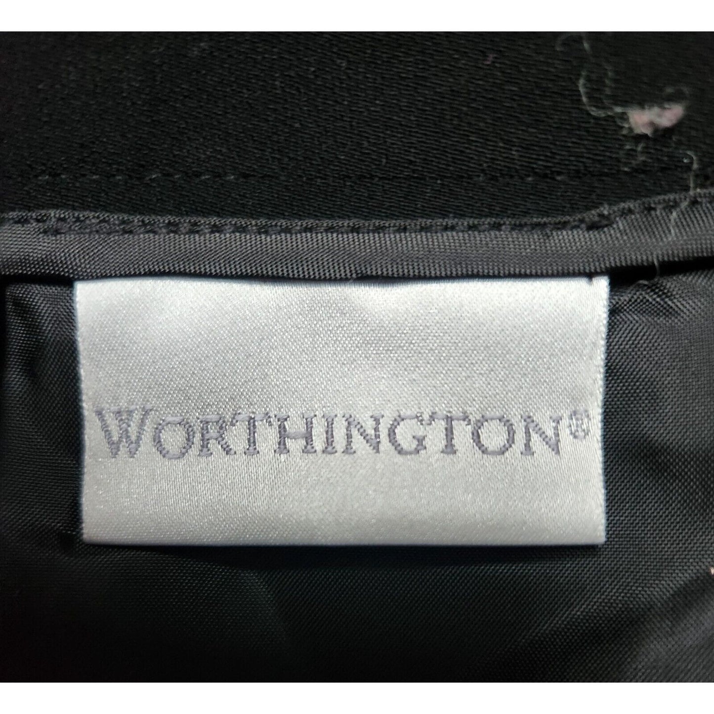 Worthington Womens Sz 12 Classic Solid Black Pencil Skirt