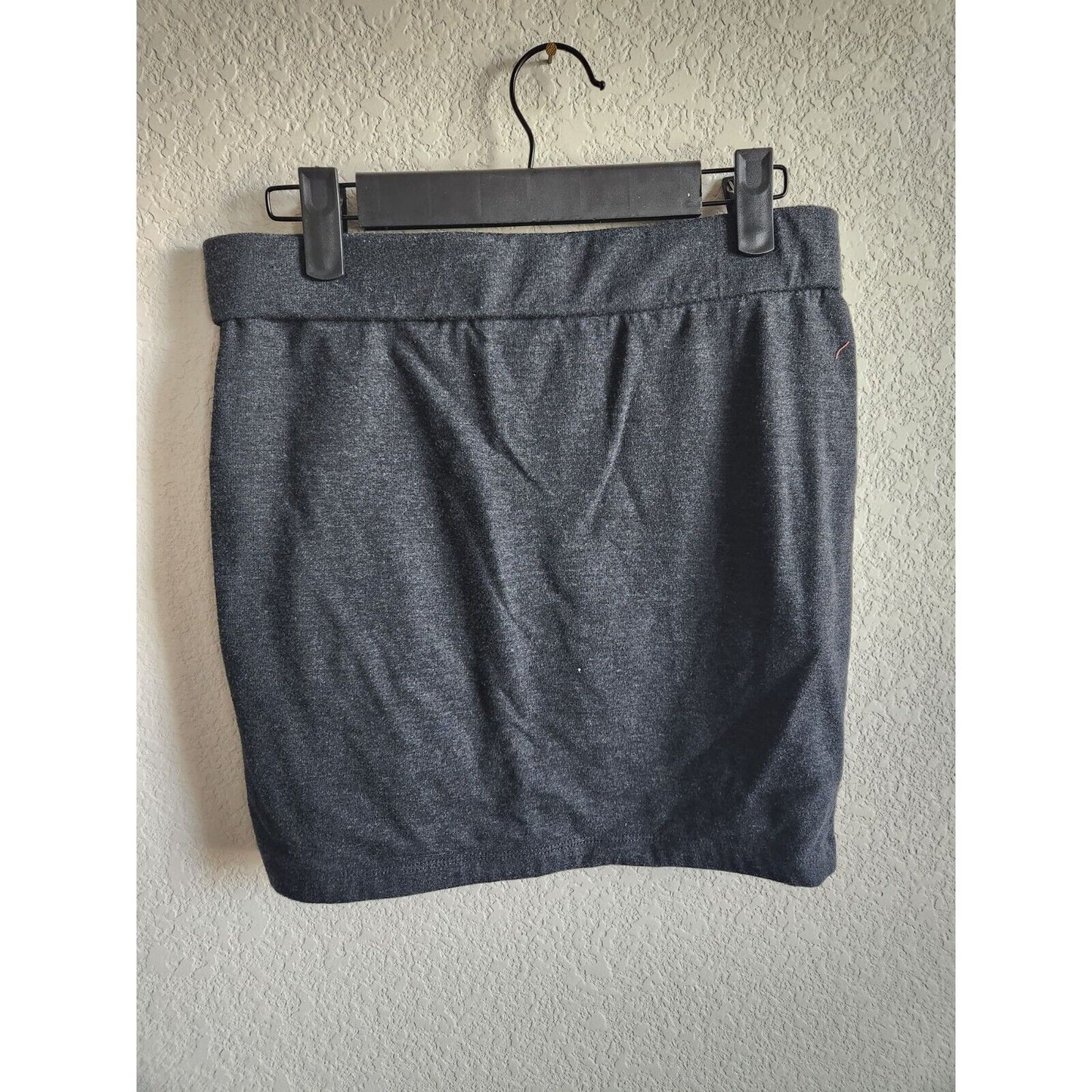 Forever 21 Womens Sz L Fitted Mini Skirt Charcoal Gray