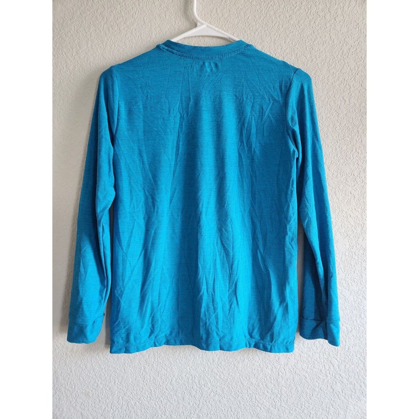 Russell Sport Womens Sz L Long Sleeve Athletic T Shirt Light Blue