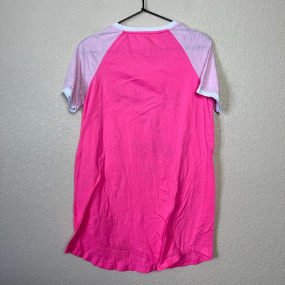 No Boundaries Womens Sz S Sleep Shirt Bright Pink Sleep it Off