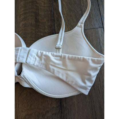 Maidenform Womens Sz 34D Padded Push Up Bra White Style 41181