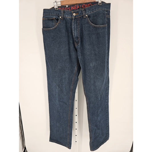 LINEA UOMO RELAXED STRAIGHT FIT Jean Pants For Men 38x36