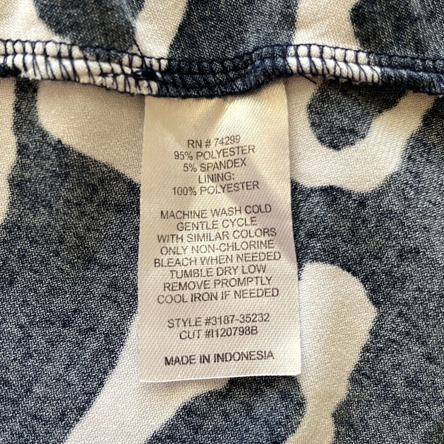 En Focus Womens Sz S Midi Career Dress Black White