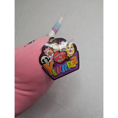 Peek-A-Boo Toys Yummeez 10" Stuffed Plush Purple Unicorn Holding Sucker