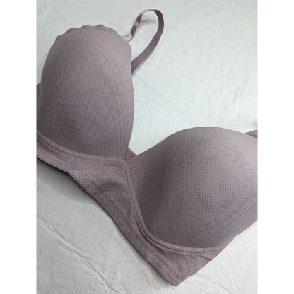 Laura Ashley Womens Sz 38DD T Shirt Bra Light Mauve Purple