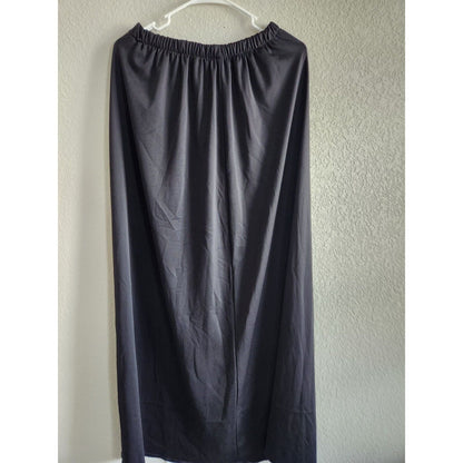 Vintage Formal Occasions Womens Sz M Modest Maxi Skirt Black