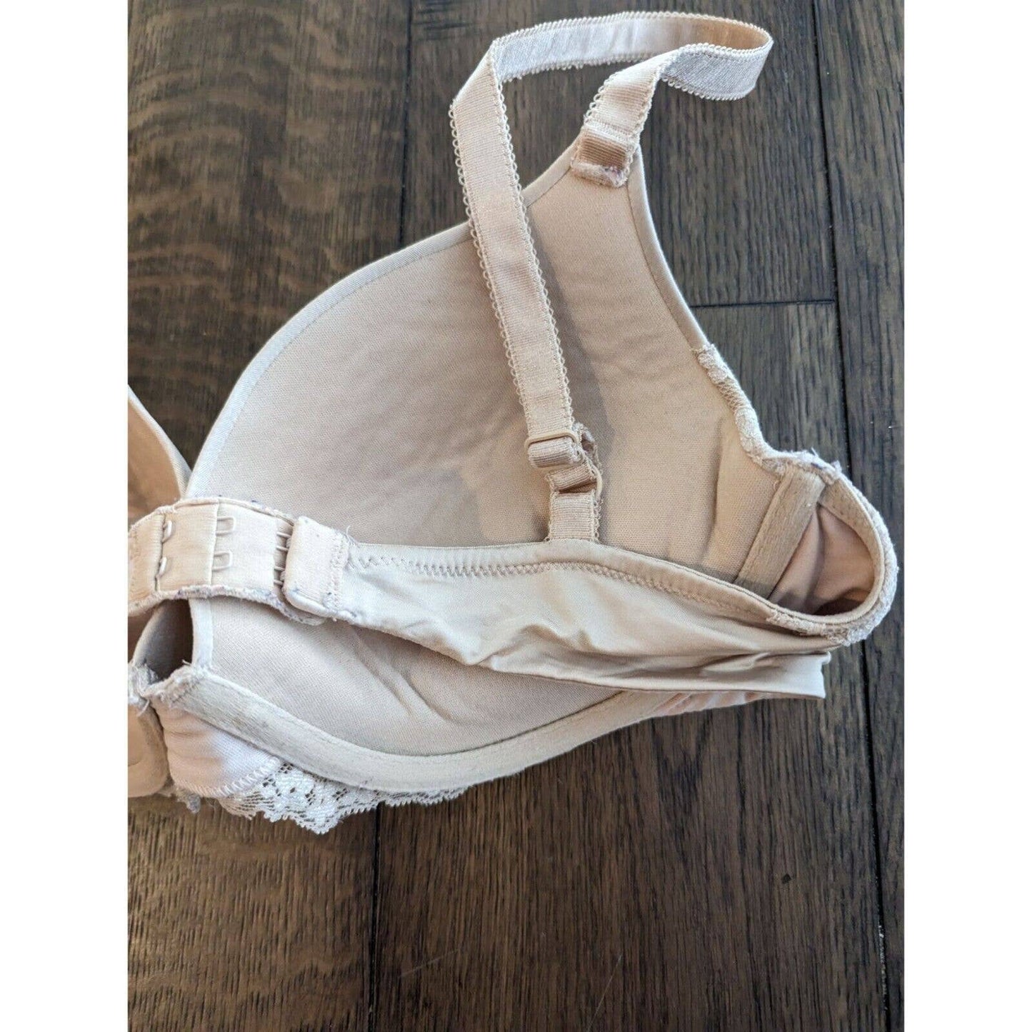 Vintage Lily of France Womens Sz 36C Beige Padded Push Up Bra