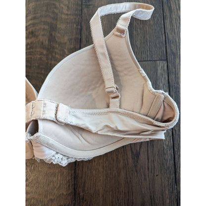 Vintage Lily of France Womens Sz 36C Beige Padded Push Up Bra