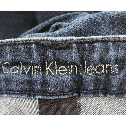 Calvin Klein Womens Sz 8 Dark Wash Skinny Blue Jeans