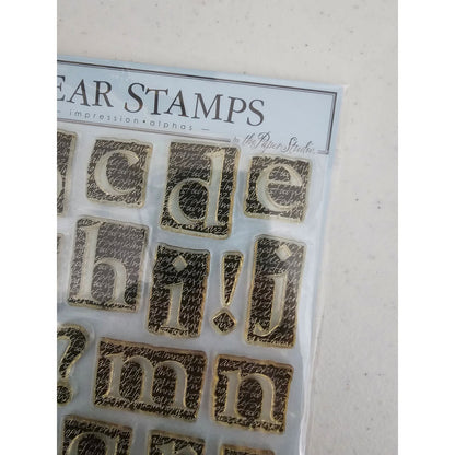 The Paper Studio Clear Rubber Stamps Impressions Alphas Alphabet Letters