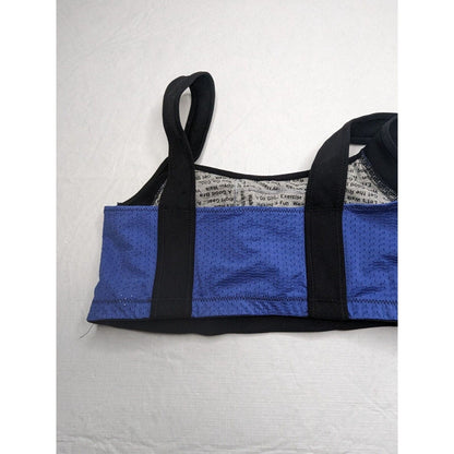 Fashion Forms Womens Sz S Sports Bra Blue and Black