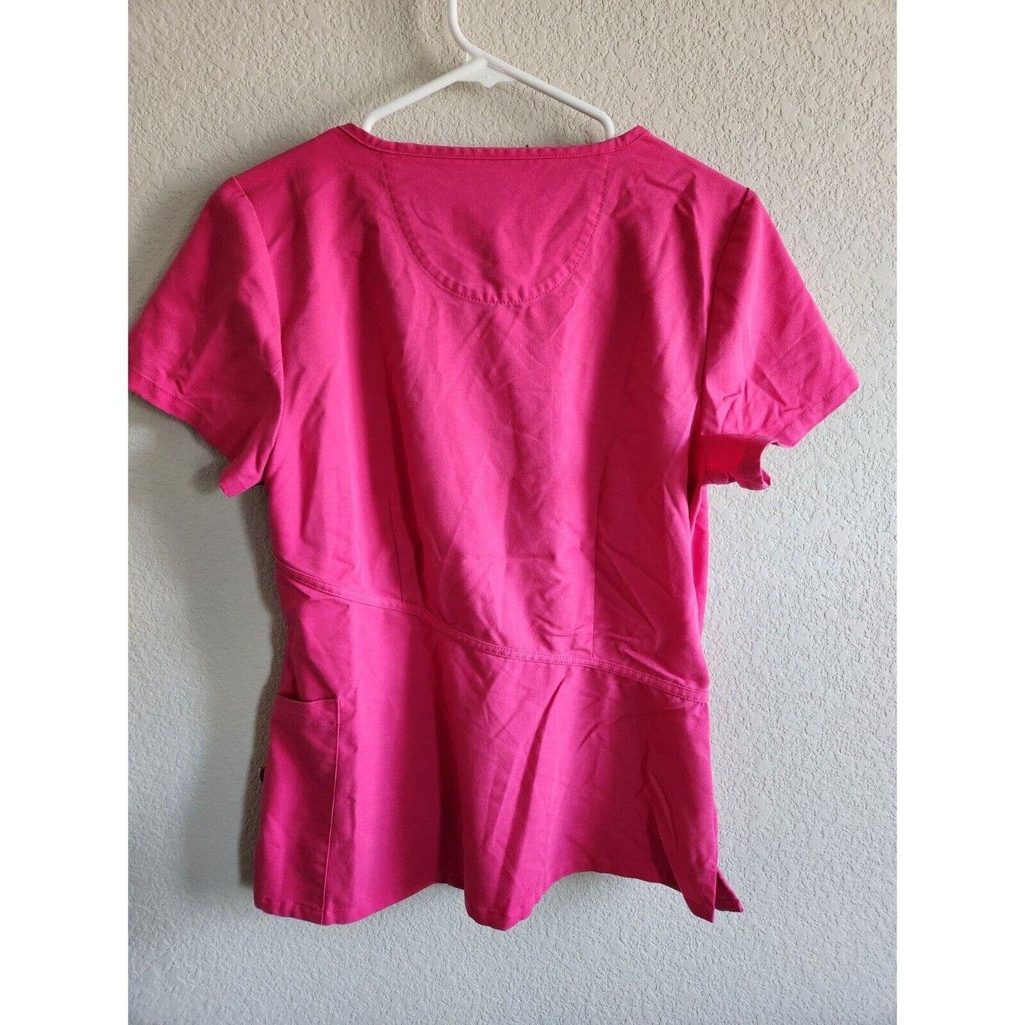 Urbane Ultimate Womens Sz XSM Short Sleeve Scrub Top Bright Pink Barbie Core