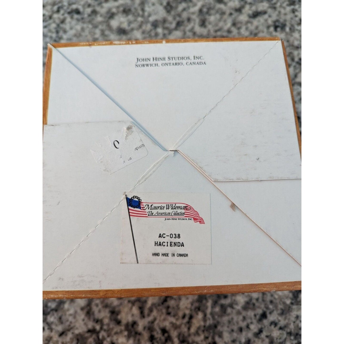 Vintage David Winter Cottages John Hine Studios HACIENDA in Box