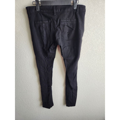 Copper Key Juniors Sz 7 Pull On Moto Pants Black Skinny w/ Zippers