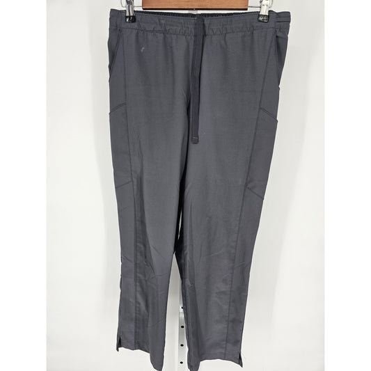 Spread Good Cheer Womens Sz L Scrub Pants Dark Gray