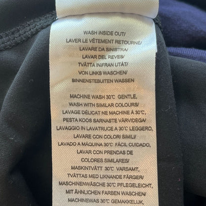 Lysse Womens Sz M Short Sleeve Navy Blue Dress Midi Slimming Career