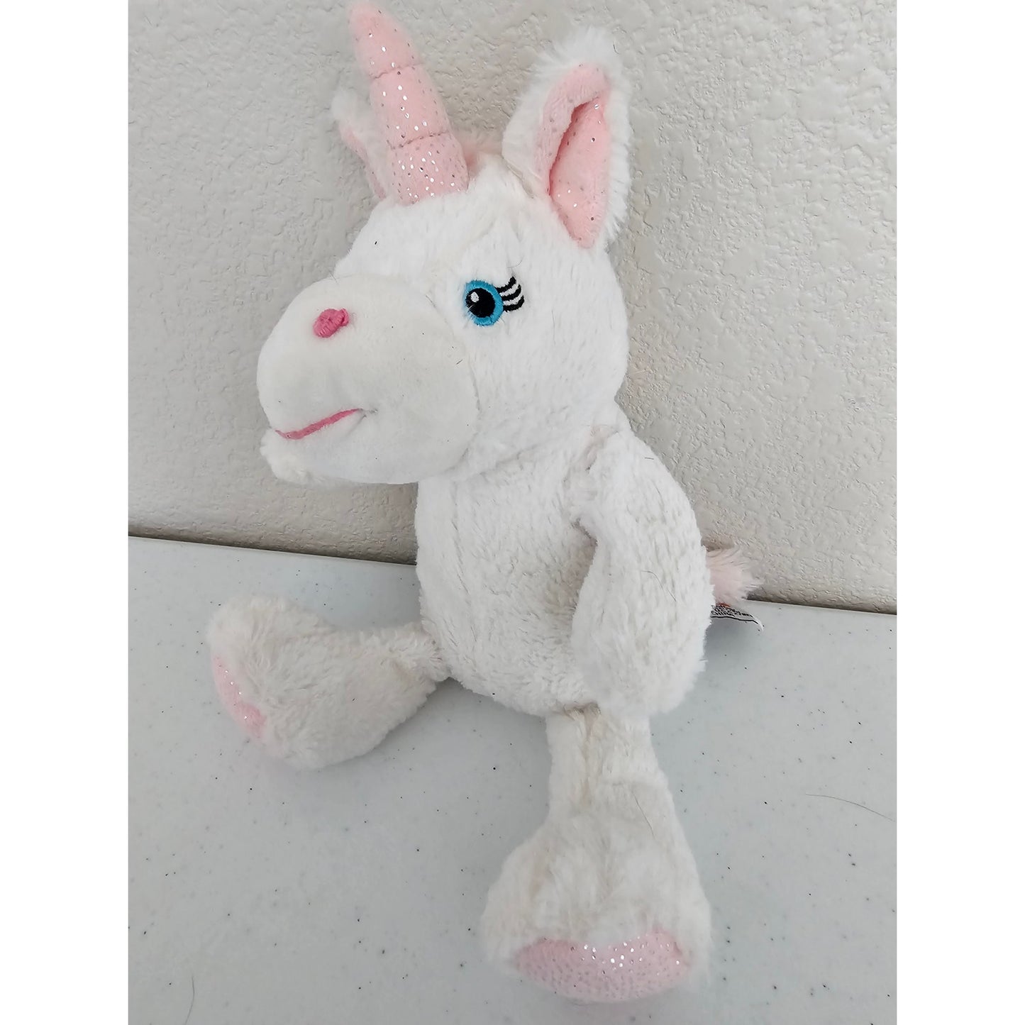 Zoovenir Plush Stuffed Animal Unicorn Pink and White