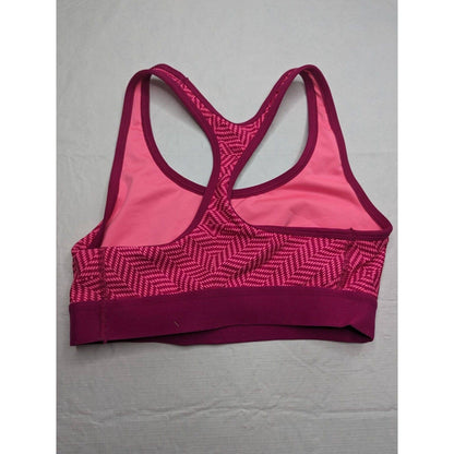 Champion Womens Sz M Medium Support Sports Bra Dark Pink